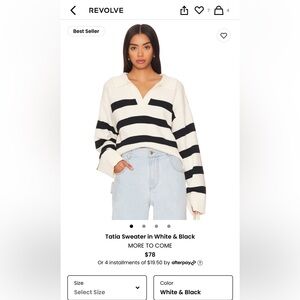 Revolve- More to come sweater-size small
